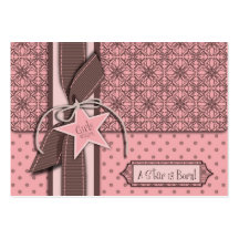 Star is Born Girl Thank You Notecard Business Card Template