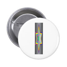 Star mezuza pinback button