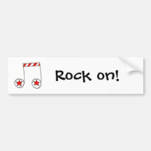 Star Musical Note Bumper Stickers