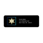 Star of David accent address labels