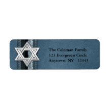 Star of David Address Label