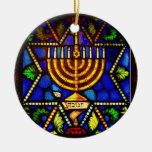 STAR OF DAVID AND MENORAH ORNAMENT