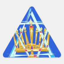 Star of David and the Menorah Sticker