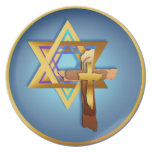 Star Of David and Triple Cross Plate