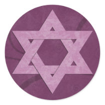 Star of David Bat Mitzvah stickers