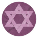 Star of David Bat Mitzvah stickers