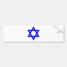 STAR OF DAVID BUMPER STICKERS