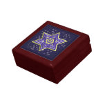 Star of David Ceramic Tile Trinket Box