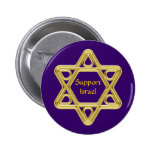Star of David Gold buttons