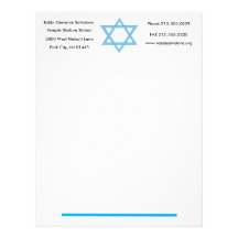 Star of David Letterhead