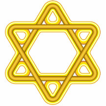 Star of David Ornament Cut Outs