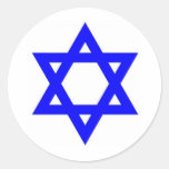 STAR OF DAVID ROUND STICKERS