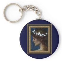Star of Heaven by- Edward Robert Hughes Key Chain