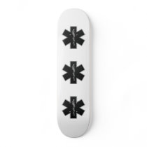 Star Of Life(BW) Skate Board Deck