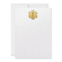 Star Of Life(Gold) Personalized Announcements