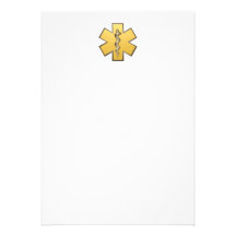 Star Of Life(Gold) Personalized Announcements