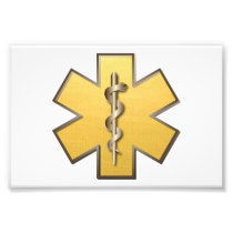 Star Of Life(Gold) Photographic Print