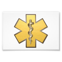 Star Of Life(Gold) Photographic Print
