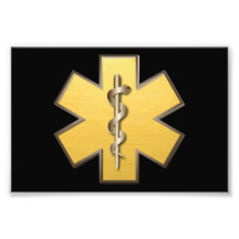 Star Of Life(Gold) Photographic Print