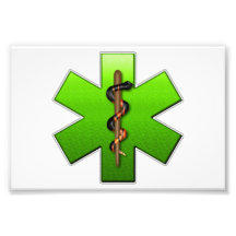 Star Of Life(Green) Photo Print