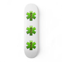 Star Of Life(Green) Skate Boards