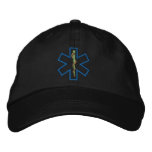 Star Of Life Outline Embroidered Baseball Caps