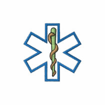 Star Of Life Outline Embroidered Shirt