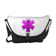 Star Of Life(pink) Messenger Bags