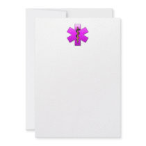 Star Of Life(pink) Personalized Announcement