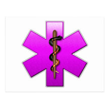 Star Of Life(pink) Postcards