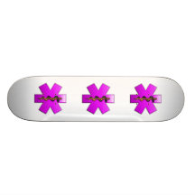 Star Of Life(pink) Skate Board