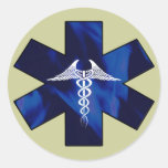 Star of Life Round Stickers