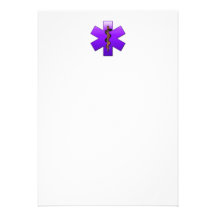 Star Of Life(Violet) Custom Invitations
