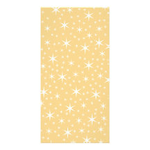 Star Pattern in White and Non-metallic Gold Colour Custom Photo Card
