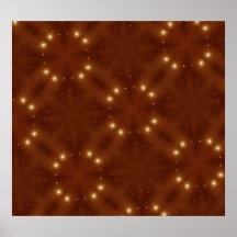 Star Pattern Red Posters