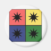 Star Pop Art v2 Fridge Magnets