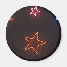 Star shaped neon lights fridge magnets