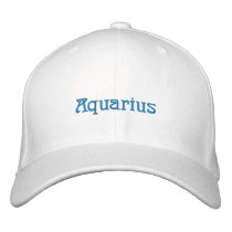 STAR SIGNS - AQUARIUS EMBROIDERED BASEBALL CAP