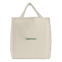 STAR SIGNS - CAPRICORN embroidered bags
