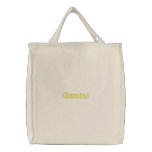 STAR SIGNS - GEMINI embroidered bags