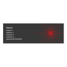 Star - Skinny Business Card Template