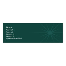 Star - Skinny Business Card Templates