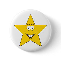 Star Smiley Face Buttons