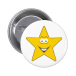 Star Smiley Face Buttons