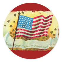 Star Spangled Banner American Flag Stickers