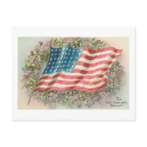 Star Spangled Banner Old Glory Floral