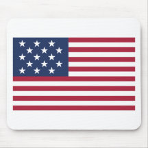 Star Spangled Banner With 15 Stars Mousepads