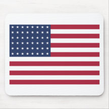 Star Spangled Banner With 48 Stars Mousepads