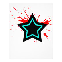Star Splatter Personalized Letterhead