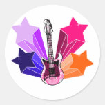 Star Struck Guitar Stickers